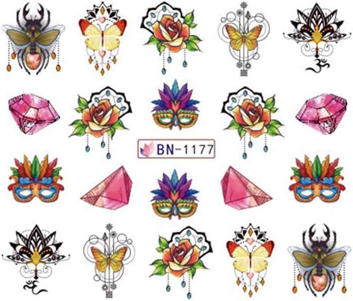Stickers Girls Cartoon Design Decals DIY Manicure Decoration Tools-(BN-1177)