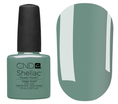 CND Shellac - Sage Scarf Gel Polish
