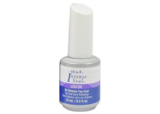 IBD LED/UV Intense Seal - No Cleanse Top Coat Eliminates Buffing Mirror Glass Finish lacquer