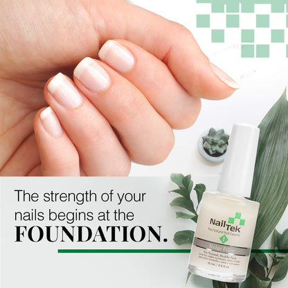 Nail Tek - Ridge Filler – Nails Foundation #1, Strengthening Base Coat for Strong, Healthy Nails lacquer(1 Pack)