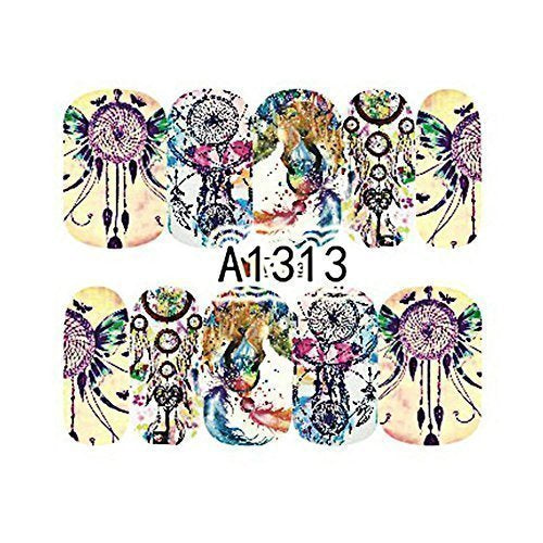 Nail Art Decals Water Transfer Nail Decals - Dream Catchers (1 Pcs)(A-1313)