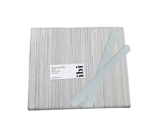 IBI Wood File | Grit 150/150 | Professional Nail File (100PCS)