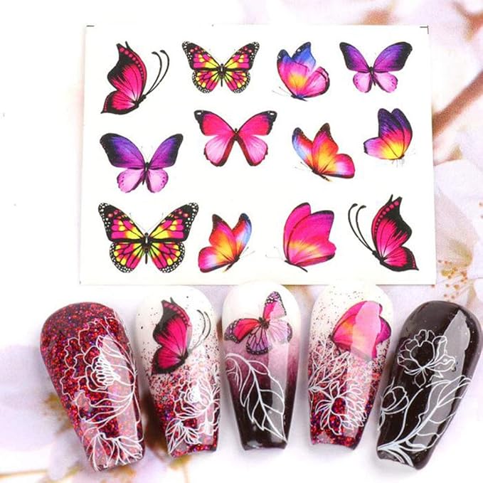 Butterfly Nail Art Sticker Water Transfer DIY (STZ-1001)