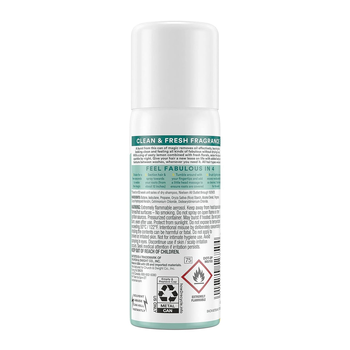 Batiste Dry Shampoo, Original, 1.6 Fluid Ounce