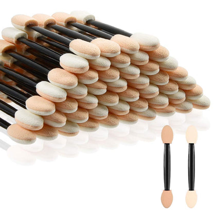 Eyeshadow Applicators Double Sided, (10PCS) Eyeshadow Brush 2.4 Inch Makeup Applicator Sticks
