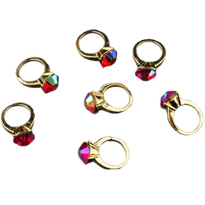 Nail Art Tips 3D Nail Gems Cellphone Case DIY Decoration (Gold and Silver) (6pcs/1pack)