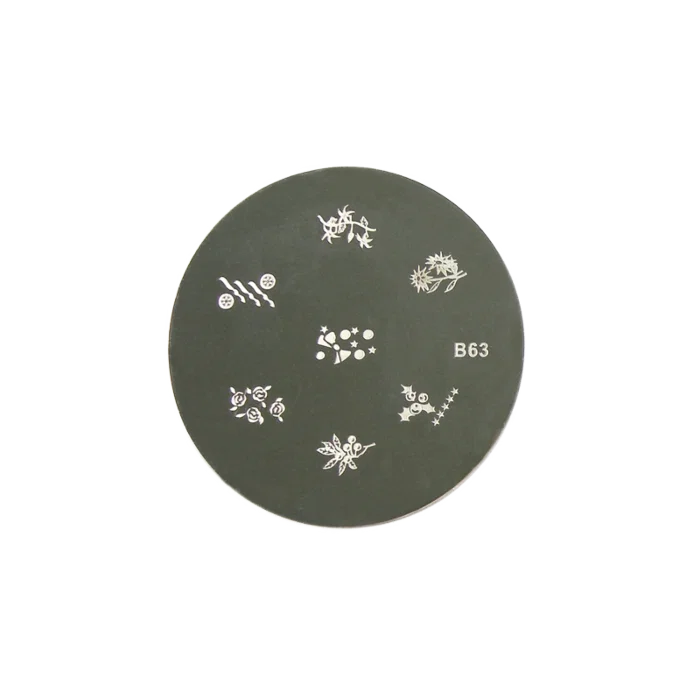 Stamping Nail Art - Flowers Stamping Plate(B-63)