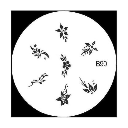 Stamping Nail art - Flowers Stamping (B-90)