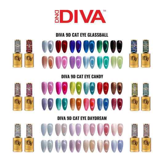 DND Diva Cat Eye Collection (12 colors)