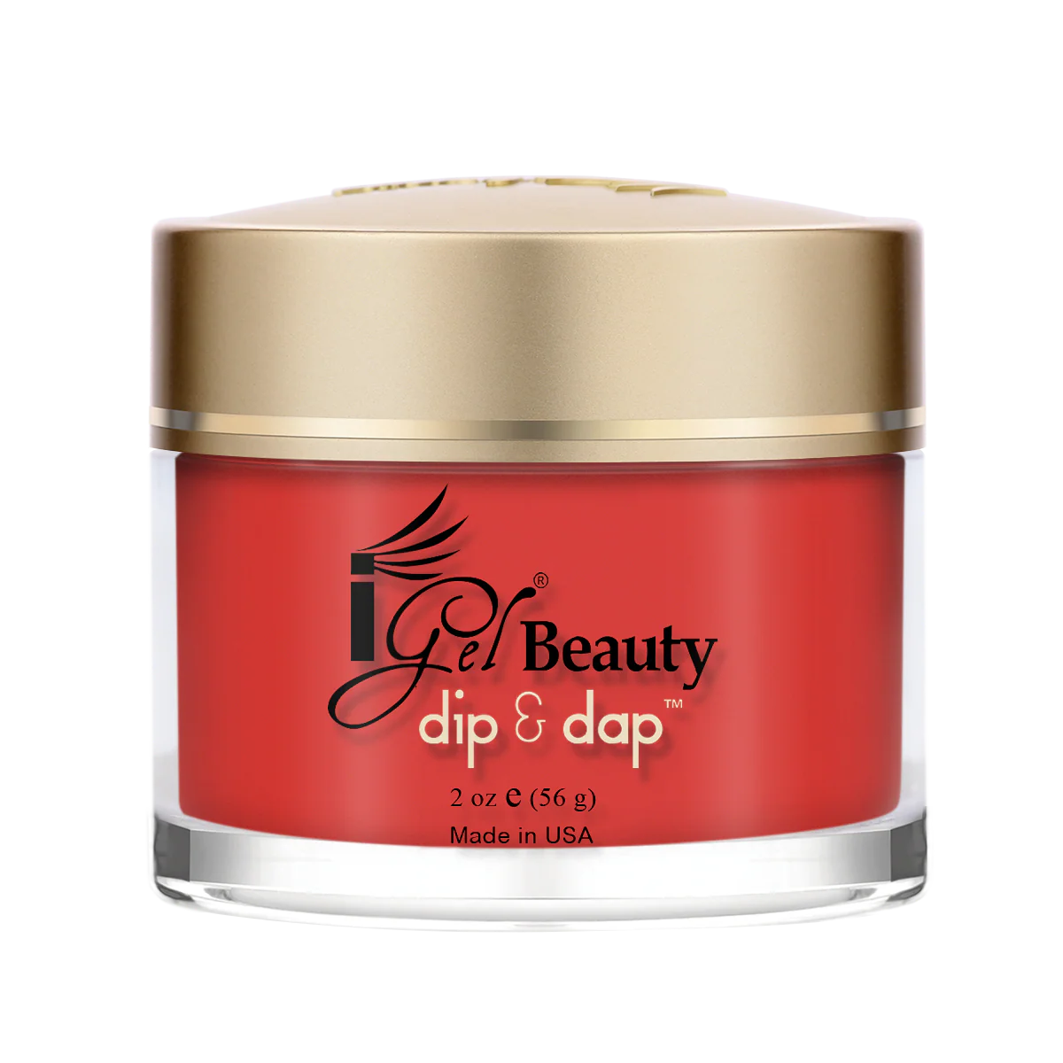 IGel Dip & Dap Powder - DD065 Fired Up Red