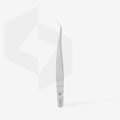 STALEKS EXPERT - 41 TYPE 9 Professional lash tweezers with fiber tips, L-shaped, 35'