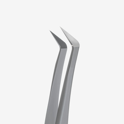 STALEKS EXPERT - 44 TYPE 12 Professional lash tweezers with fiber tips, L-shaped, 65'