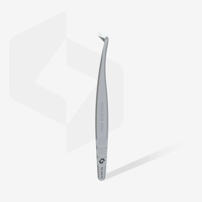 STALEKS EXPERT - 44 TYPE 12 Professional lash tweezers with fiber tips, L-shaped, 65'