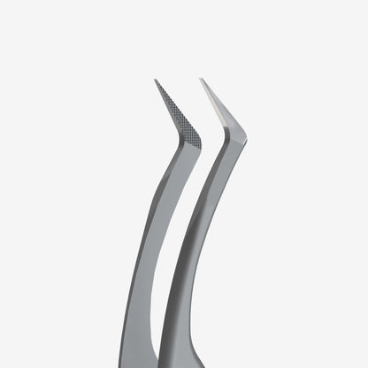 STALEKS EXPERT - 45 TYPE 2 Professional lash tweezers with fiber tips, L-shaped, 40'