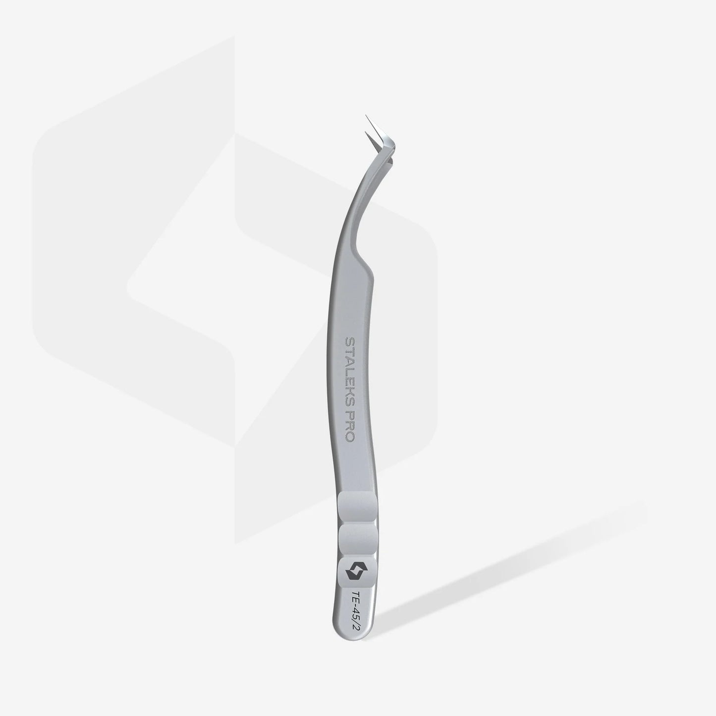 STALEKS EXPERT - 45 TYPE 2 Professional lash tweezers with fiber tips, L-shaped, 40'
