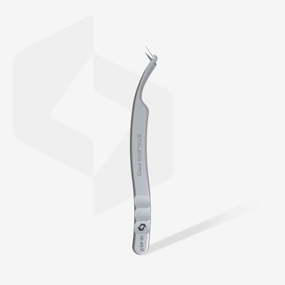 STALEKS EXPERT - 45 TYPE 2 Professional lash tweezers with fiber tips, L-shaped, 40'