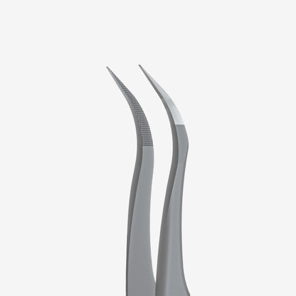 STALEKS EXPERT - 45 TYPE 1 Professional lash tweezers with fiber tips, curved