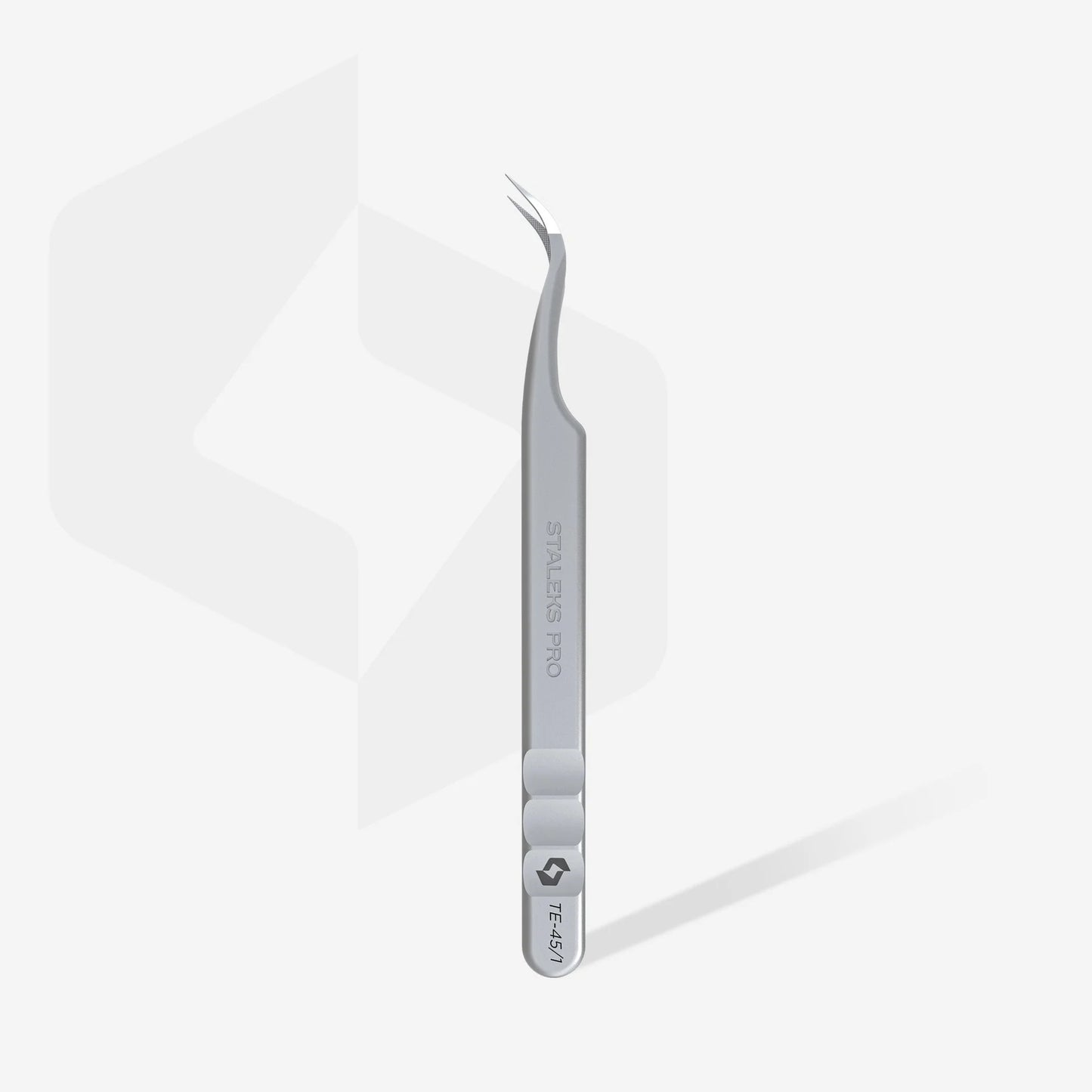 STALEKS EXPERT - 45 TYPE 1 Professional lash tweezers with fiber tips, curved