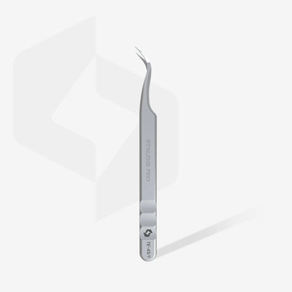 STALEKS EXPERT - 45 TYPE 1 Professional lash tweezers with fiber tips, curved