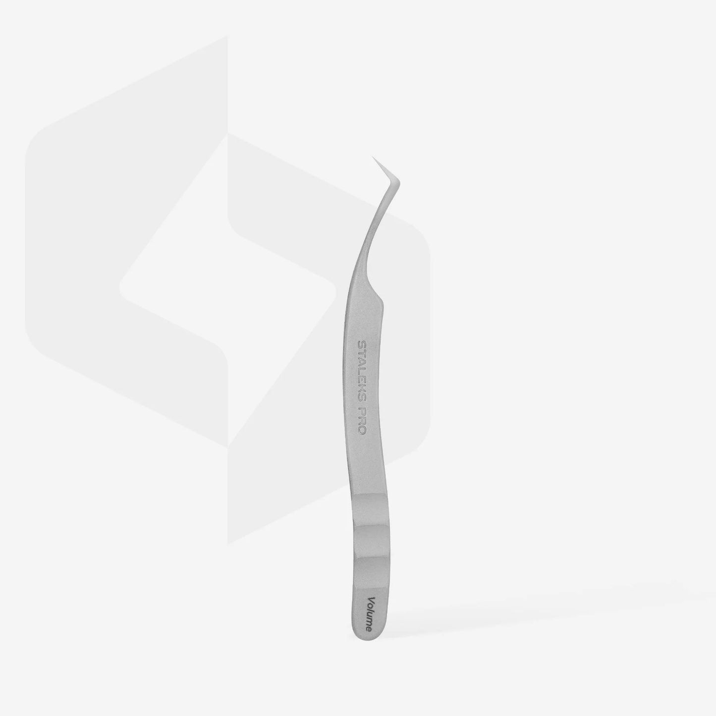STALEKS EXPERT - 41 TYPE 2 Professional lash tweezers with fiber tips, L-shaped, 40'