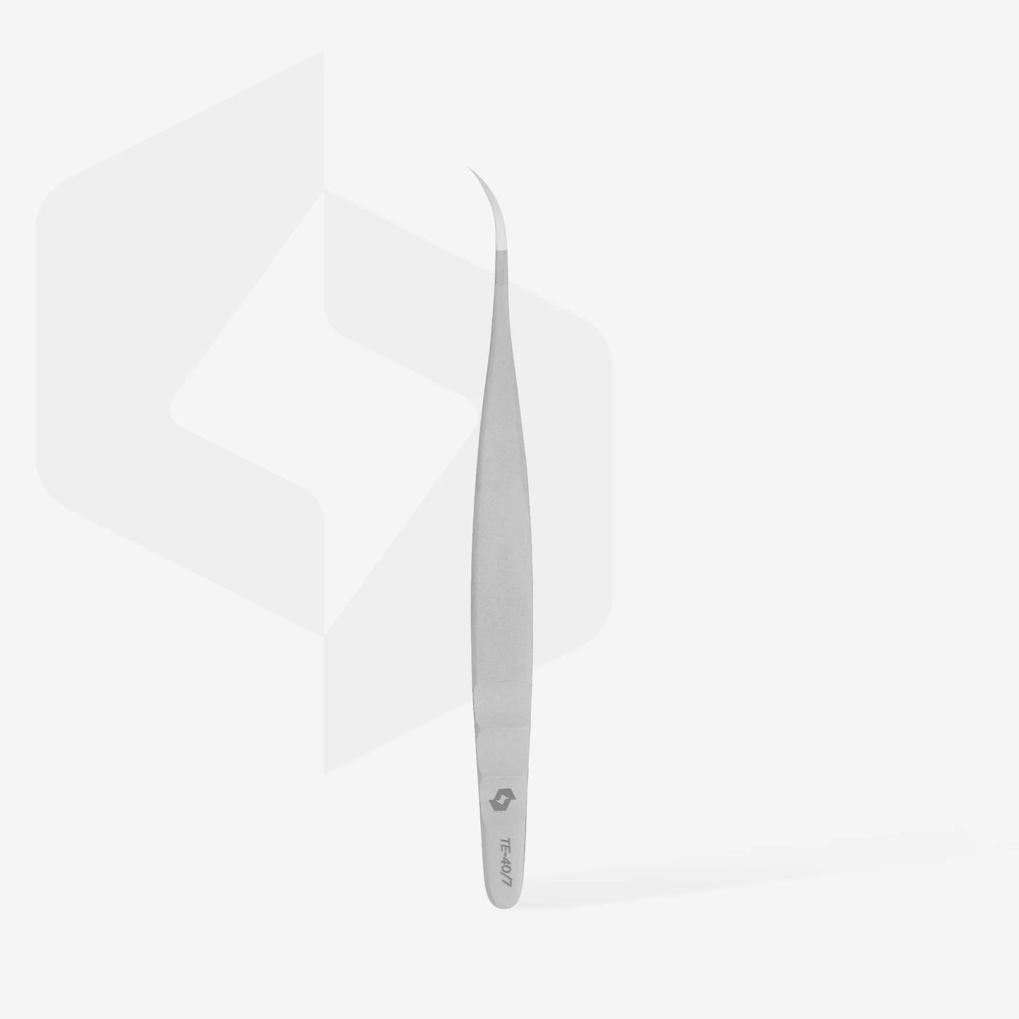 STALEKS EXPERT - 40 TYPE 7 Professional lash tweezers with fiber tips, curved