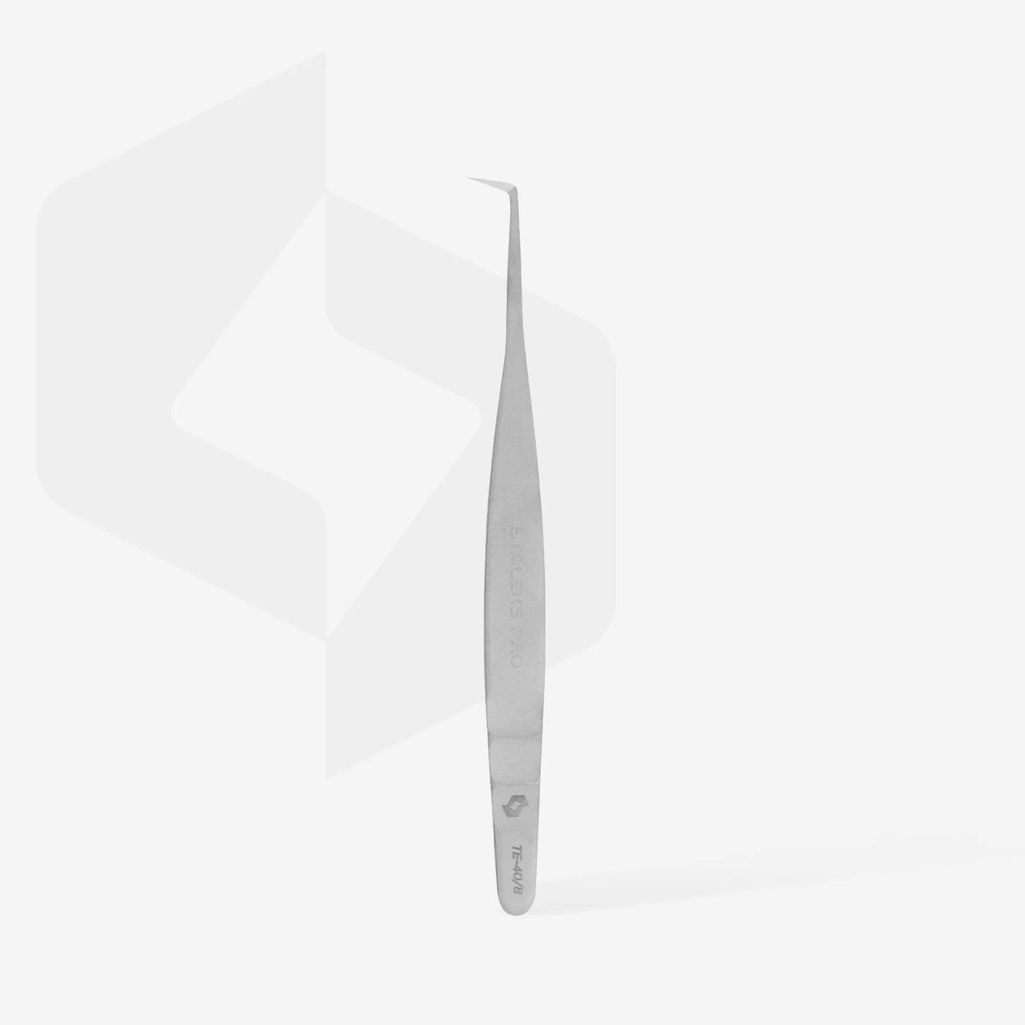 STALEKS EXPERT - 40 TYPE 8 Professional lash tweezers with fiber tips, L-shaped, 85'
