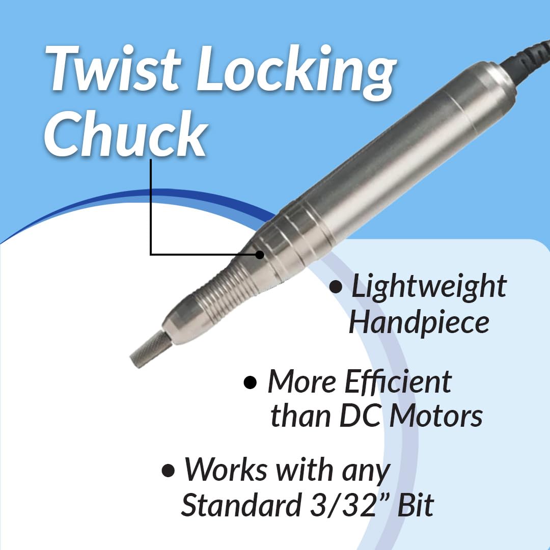 Tec-Pro Portable & Rechargeable Nail Drill | TEC-PRO-BLK