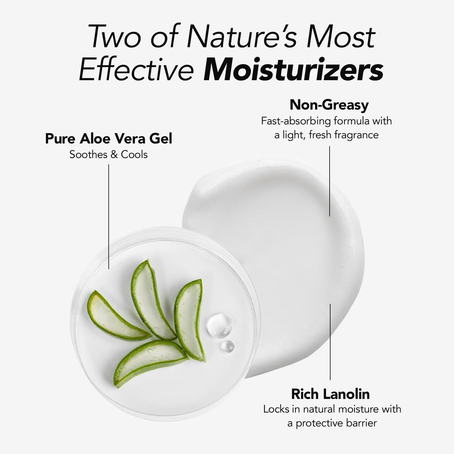 Triple Lanolin - Aloe Vera Soothing Lotion (20 Fl Oz) – Professional Aloe & Lanolin Moisturizer for All Skin Types – Deeply Hydrating Hand and Body Lotion – Non-Greasy & Fast-Absorbing