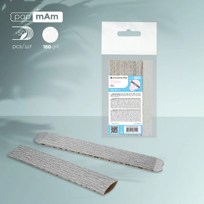 STALEKS - SMART 22 papmAm Nail files for straight base, 180 grit (50 pcs)
