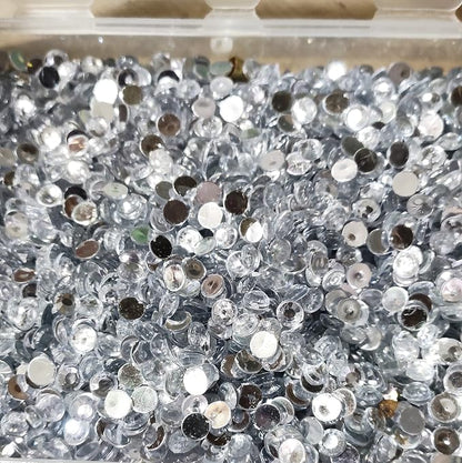 Rhinestone Round Shapes Crystal,2mm Stones for Jewellery Making/Decorating & Crafts-Pack of 1440pcs Stones (Silver)