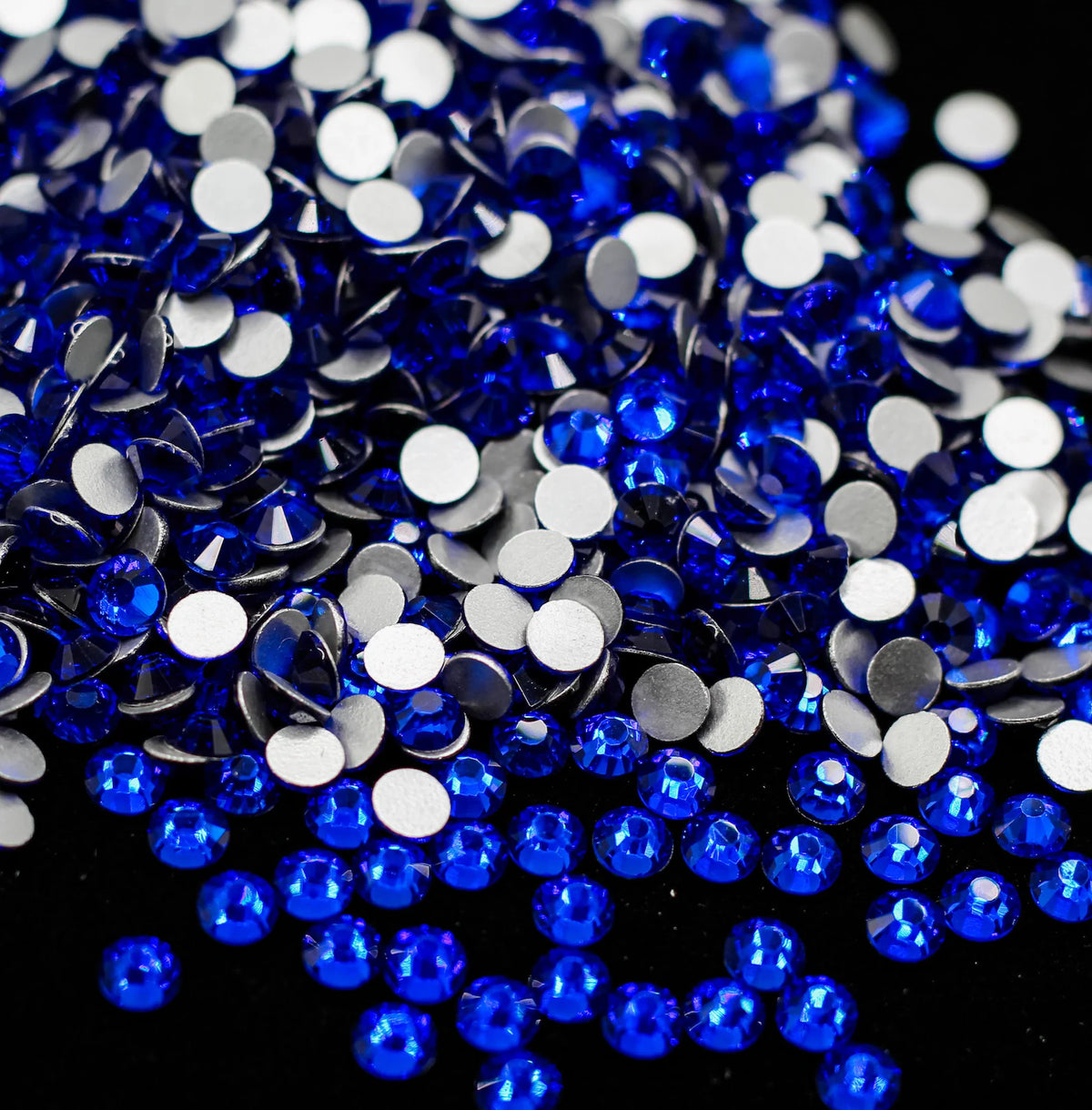 Flatback Rhinestone Royal Blue Flat Back Dance Costume DIY Rhinestones Nail Art Gem Jewel Diamond - SS6/50pcs