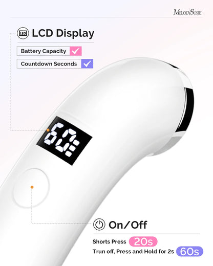 Melody Susie - Rechargeable LED/UV Nail Lamp - Pink (P-ART01A)