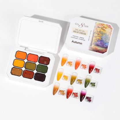 Cre8tion - Nail Art Gel - Solid Cream Collection - Autumn