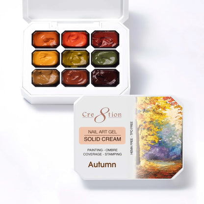 Cre8tion - Nail Art Gel - Solid Cream Collection - Autumn