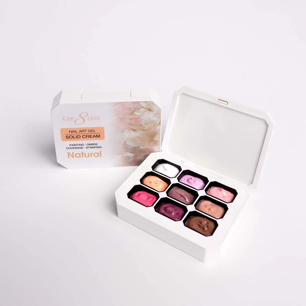 Cre8tion - Nail Art Gel - Solid Cream Collection - Natural