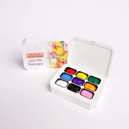 Cre8tion - Nail Art Gel - Solid Cream Collection - Primary