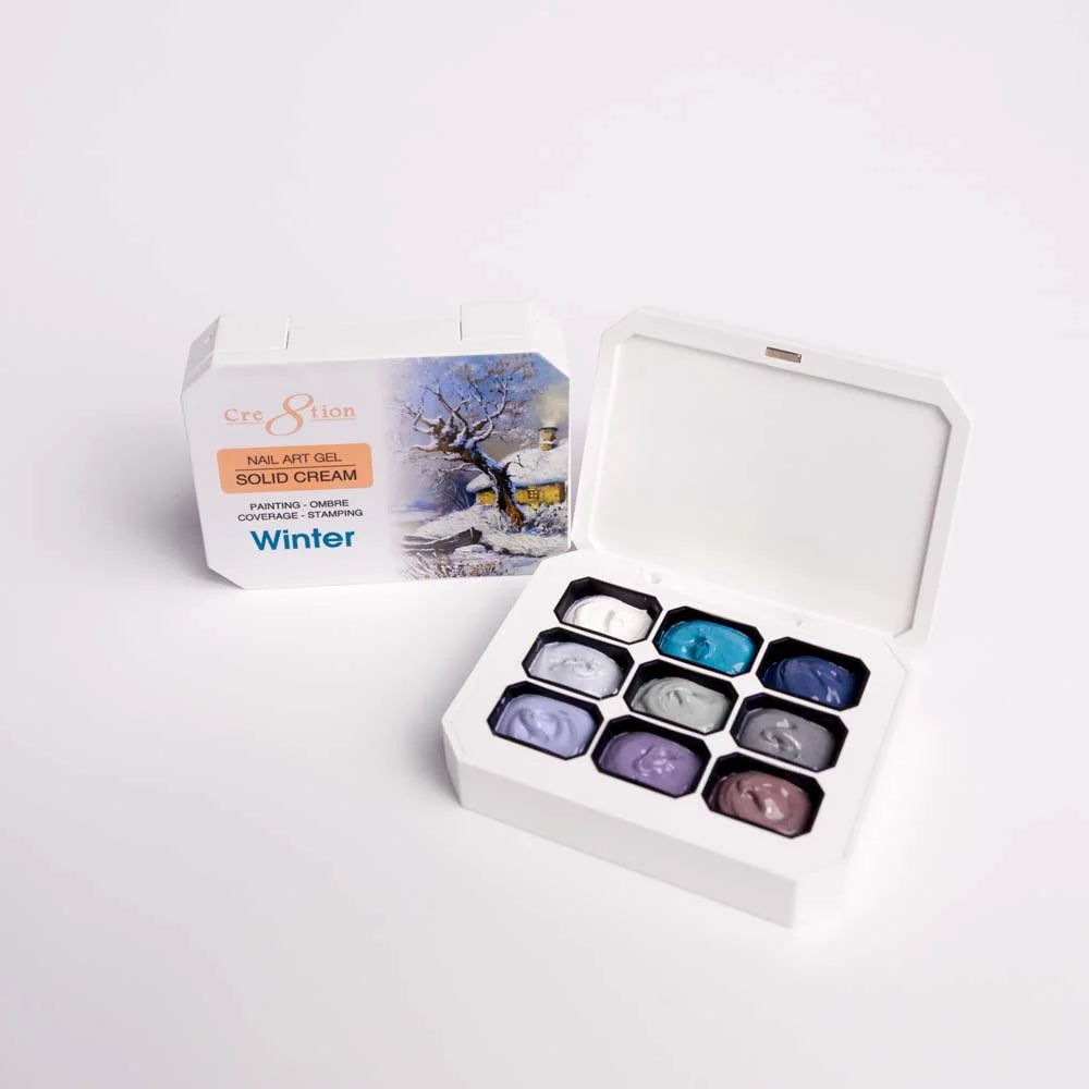 Cre8tion - Nail Art Gel - Solid Cream Collection - Winter