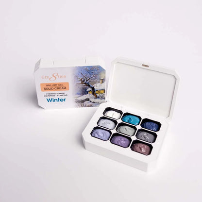 Cre8tion - Nail Art Gel - Solid Cream Collection - Winter