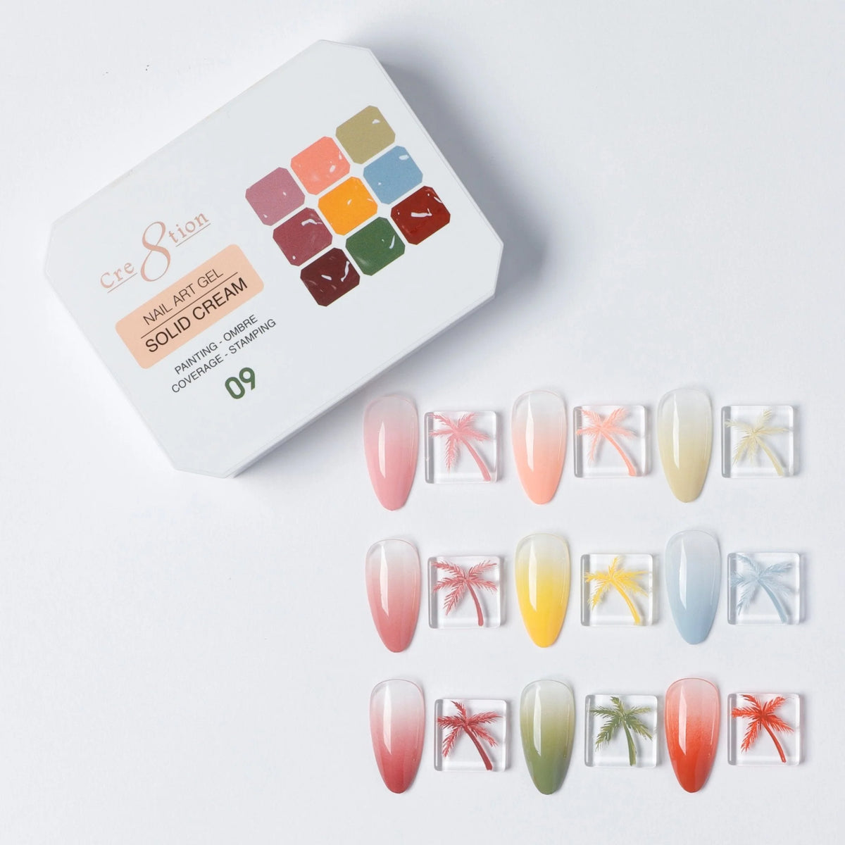 Cre8tion - Nail Art Gel - Solid Cream - 09