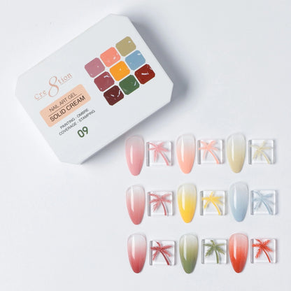 Cre8tion - Nail Art Gel - Solid Cream - 09