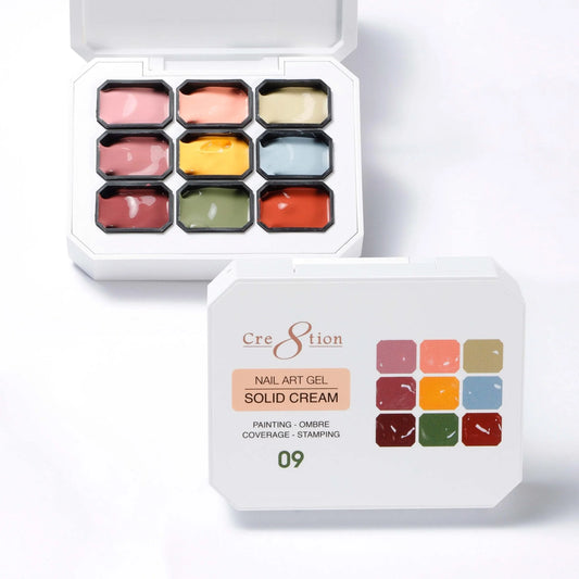 Cre8tion - Nail Art Gel - Solid Cream - 09