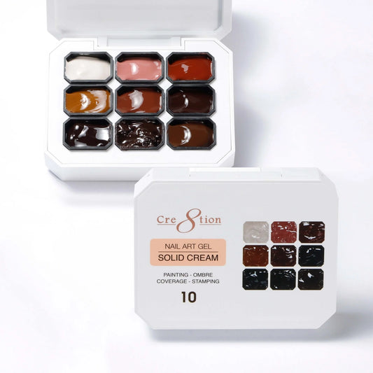 Cre8tion - Nail Art Gel - Solid Cream - 10
