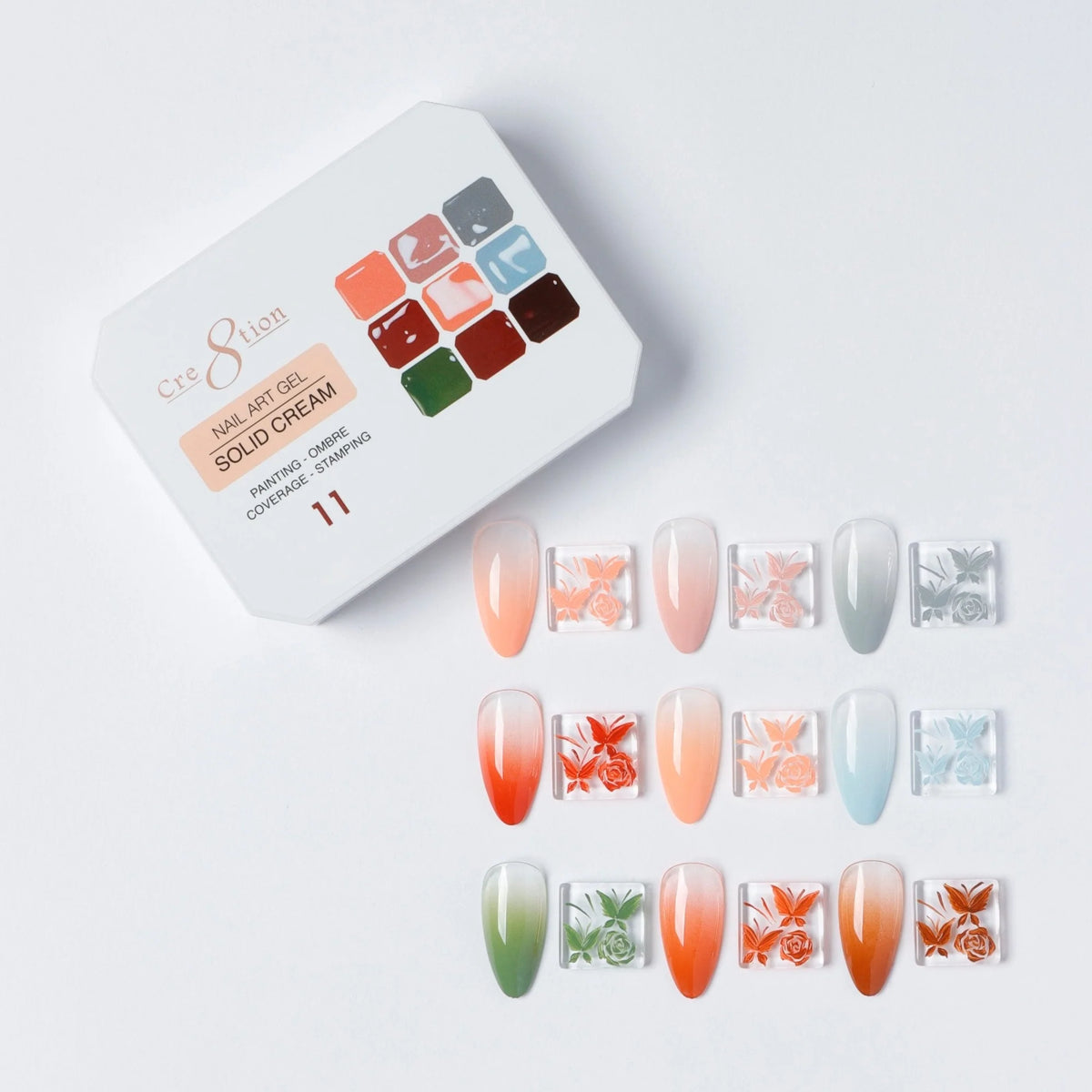 Cre8tion - Nail Art Gel - Solid Cream - 11