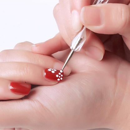 Double Ended Dotting Pen Tool Nail Art Tip Dot Paint Manicure Tool (5Pcs)