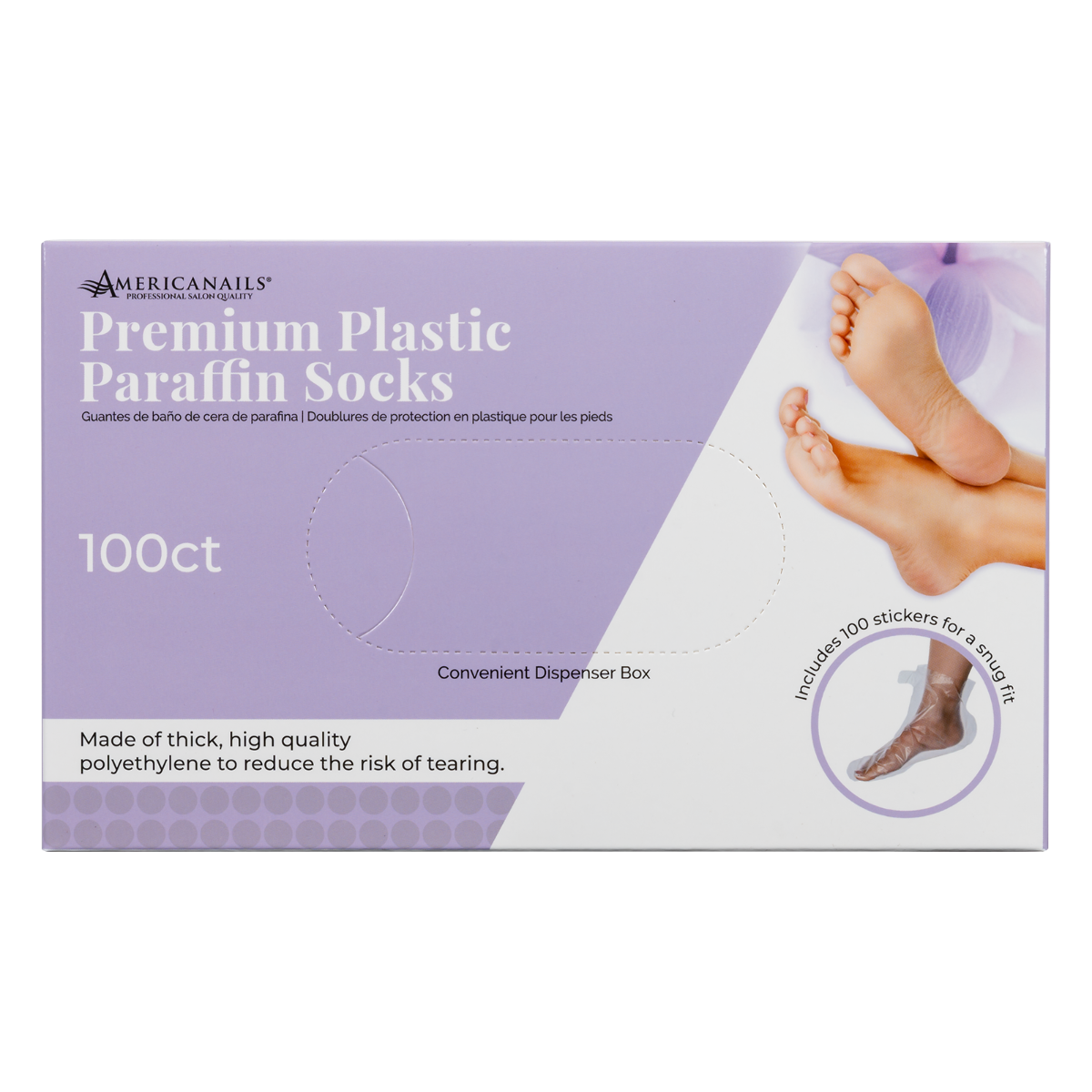 Premium Plastic Paraffin Socks 100ct