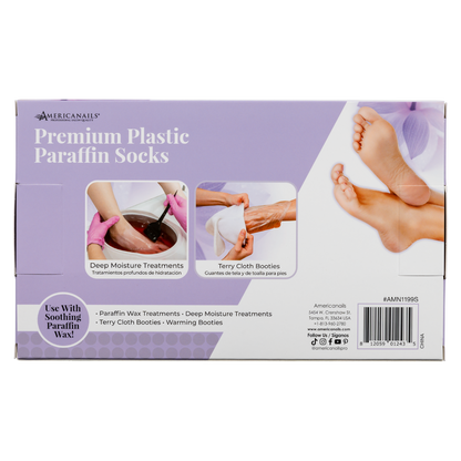 Premium Plastic Paraffin Socks 100ct