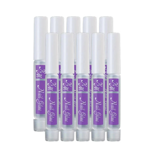 KM Nail Glue - 0.07oz, 5 count, Strong Bond in 3 Seconds