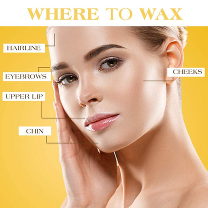 GiGi Waxing Strips for Hair Waxing/Hair Removal, Petite Cloth Strips - 100 Strips