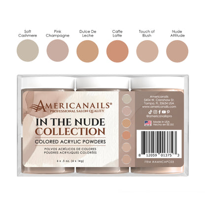 Colored Acrylic Powders | In The Nude Collection Kit