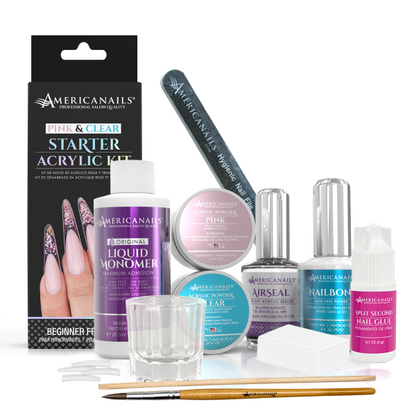 Pink & Clear Starter Acrylic Kit - American